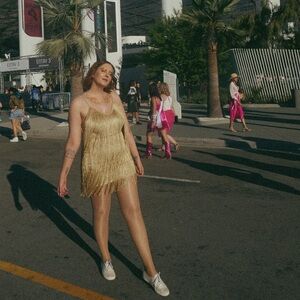 Gold Sparkly Fringe Dress